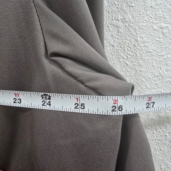 London Fog Men’s Trench Coat Size 44 Regular Gray Long Overcoat Classic Vintage - Picture 7 of 8